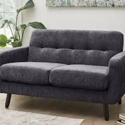 BOXED EVERYDAY OSLO FABRIC 2-SEATER SOFA - SLATE (1 BOX)