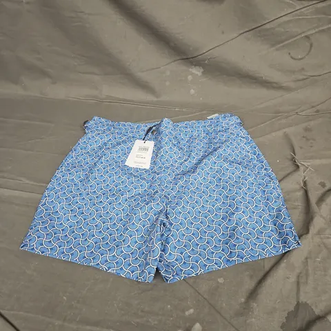 REISS CAPRIO-SIDE ADJUSTER SHORTS IN FRENCH BLUE SIZE L