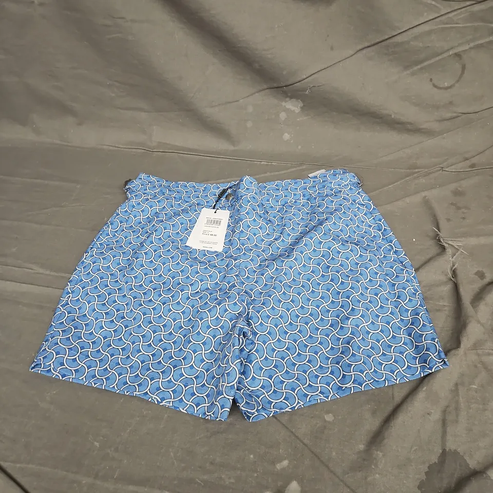 REISS CAPRIO-SIDE ADJUSTER SHORTS IN FRENCH BLUE SIZE L