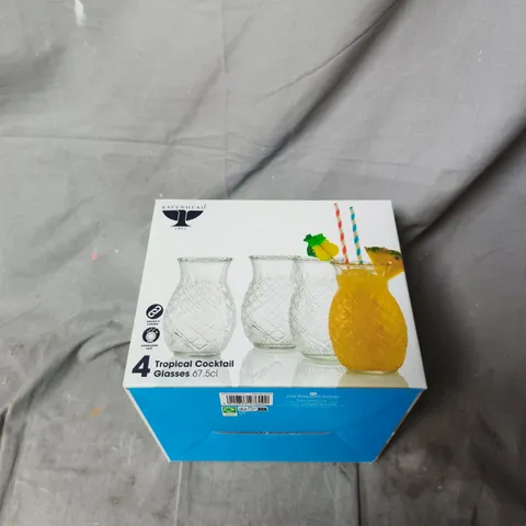 RAVENHEAD TROPICAL COCKTAIL GLASSES 4 × 67.5CL – BOXED