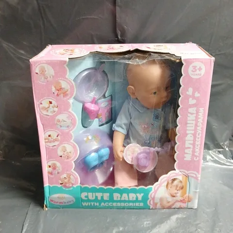 WARM BABY CUTE BABY WITH ACCESSORIES DOLL – BOXED