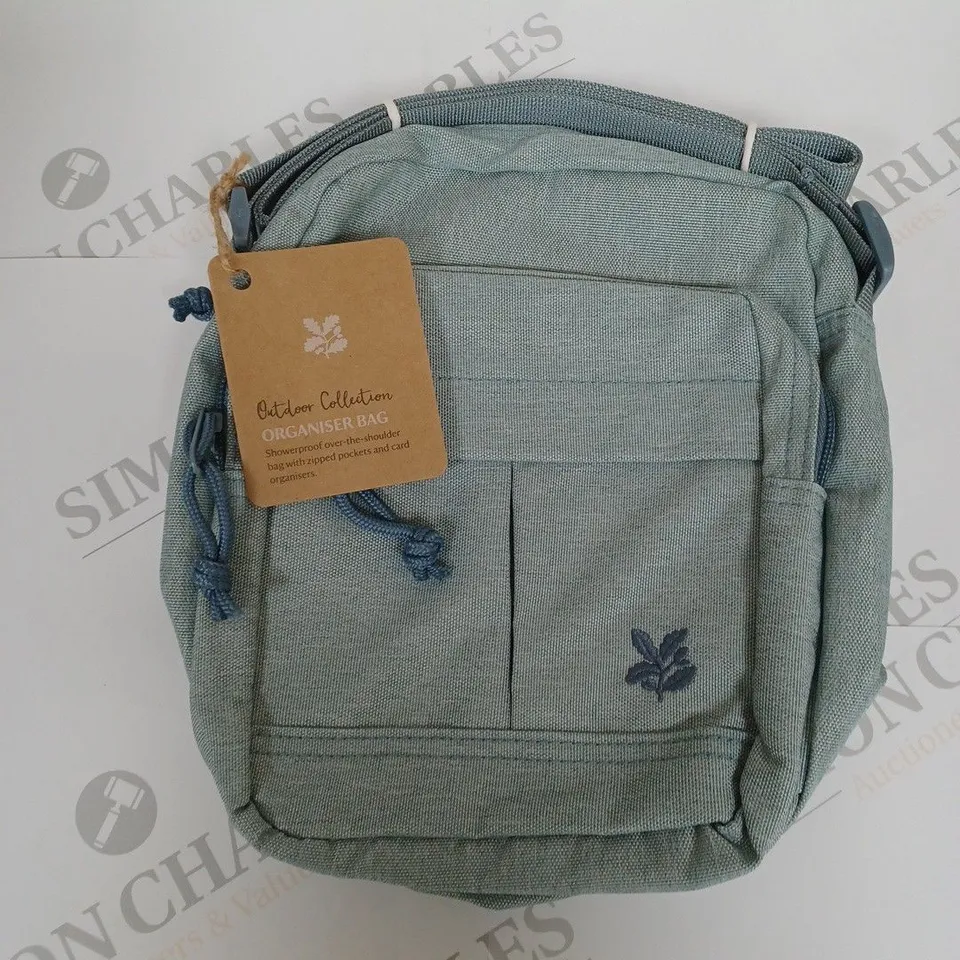 NATIONAL TRUST ORGANISER BAG IN DUCK EGG BLUE 