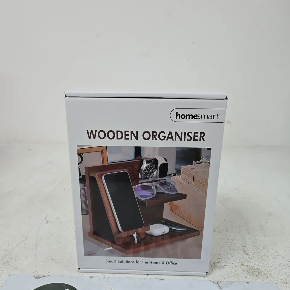 BOXED HOMESMART WOODEN ORGANISER