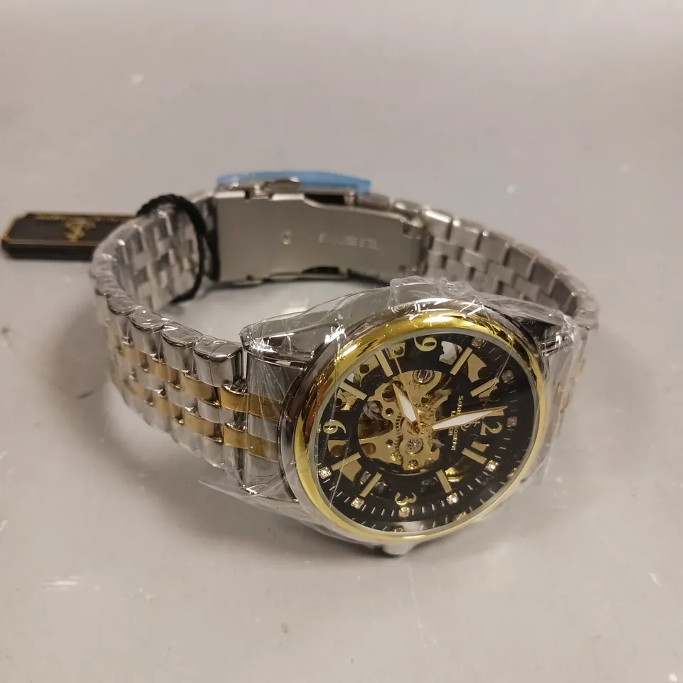 SAMUEL JOSEPH SKELETON JUBILEE TWO TONE WATCH