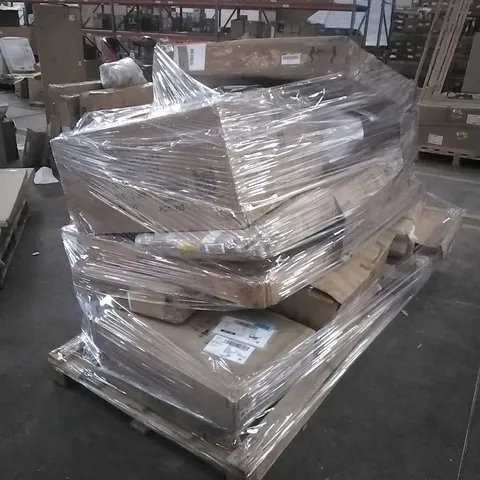 PALLET OF ASSORTED, INCOMPLETE FURNITURE PARTS AND PIECES 