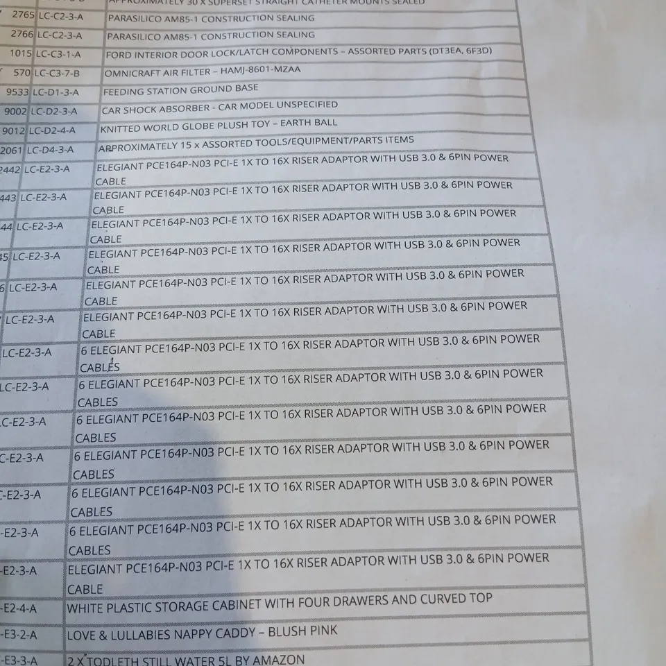 APOROXIMATELY 35 ASSORTED PRODUCTS TO INCLUDE; JUDE BAMBOO EVERYDAY PADS, LOVE AND LULLABIES NAPPY CADDY, KNITTED WORLD GLOBE PLUSH TOY, PARASILICIO CONSTRUCTION SEALING AND KAYMAN DUMBELL RACK