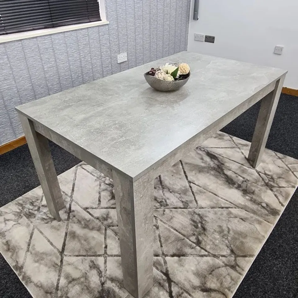BOXED AERILYNN DINING TABLE - STONE GREY (1 BOX)