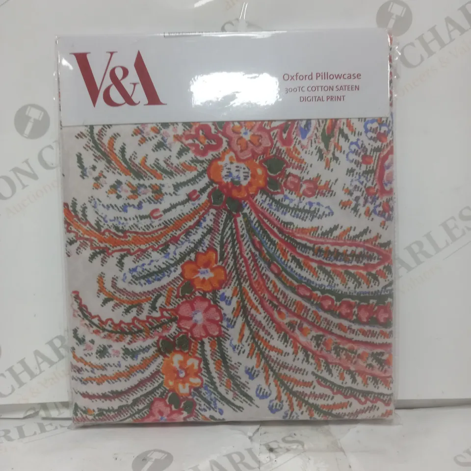 V&A OXFORD PILLOWCASE COTTON SATEEN DIGITAL PRINT 