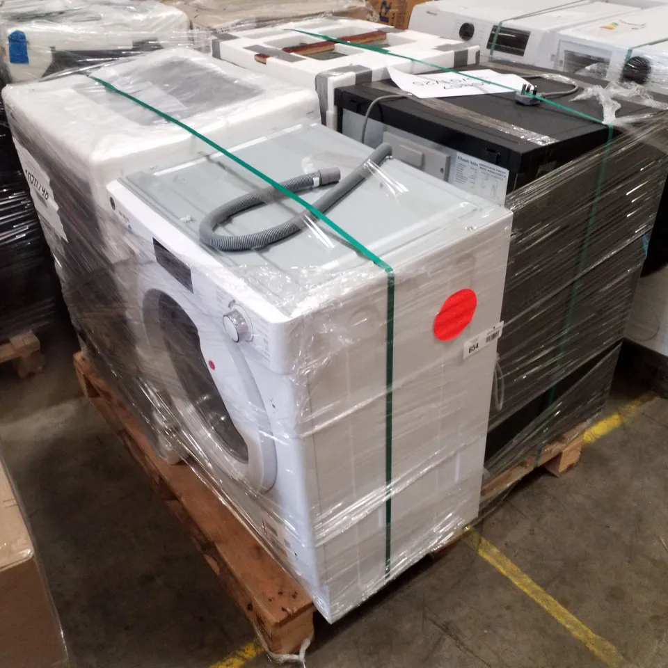 PALLET OF APPROXIMATELY 4 UNPROCESSED RAW RETURN WHITE GOODS TO INCLUDE