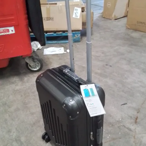 BOXED HARD SHELL SUITCASE -BLACK-