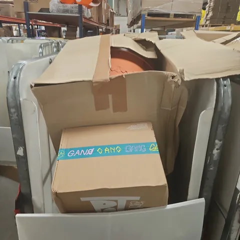 CAGE OF ASSORTED HOUSEHOLD ITEMS 