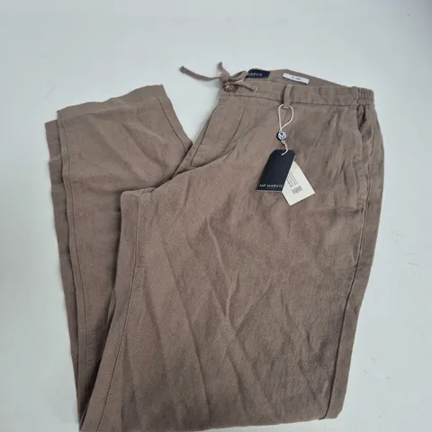 BAGGED MR MAVIS THE LINEN LONCS TROUSERS IN JEFES - W33/L30