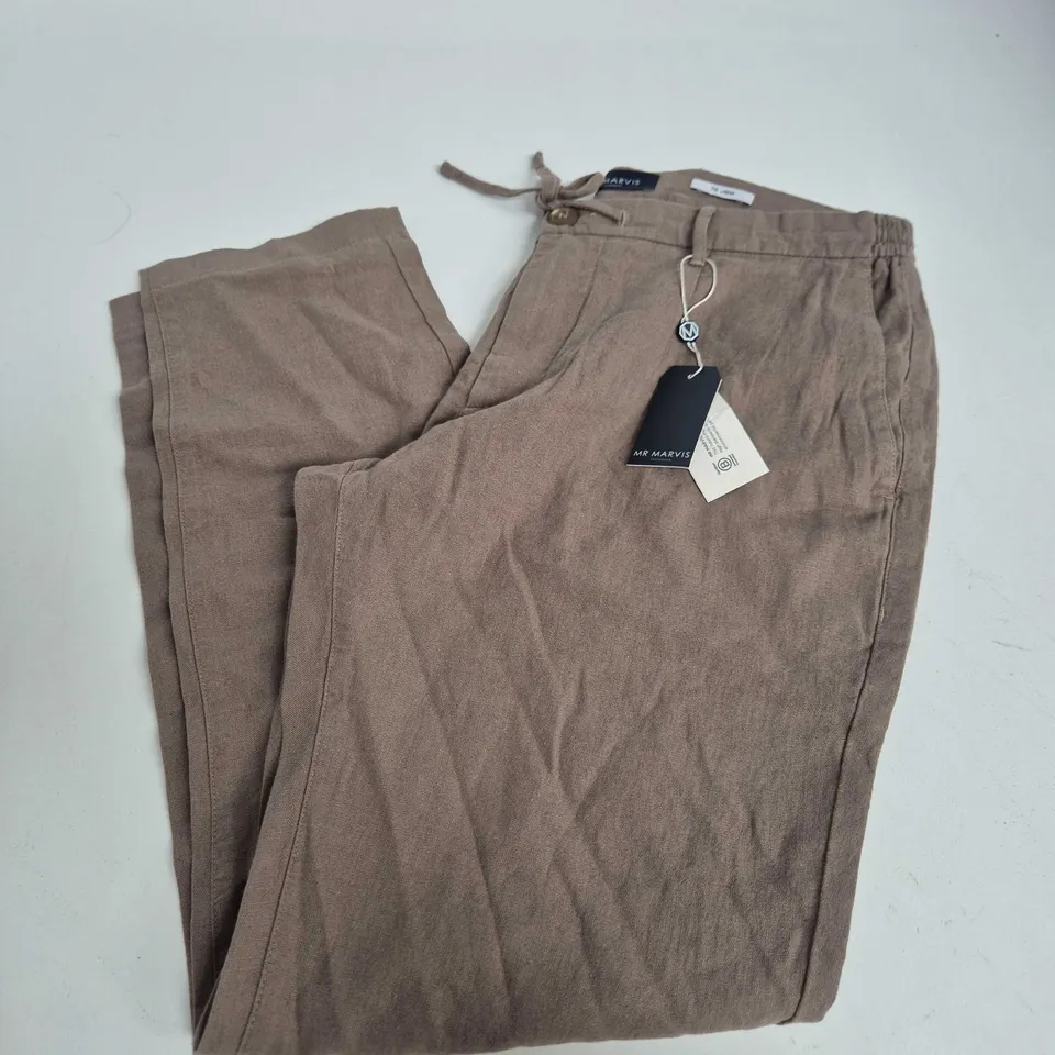 BAGGED MR MAVIS THE LINEN LONCS TROUSERS IN JEFES - W33/L30