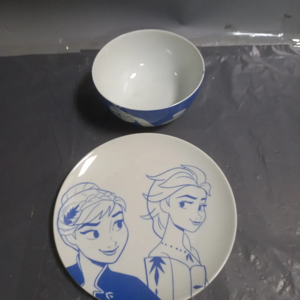 DISNEY FROZEN II BREAKFAST BOWL AND PLATE