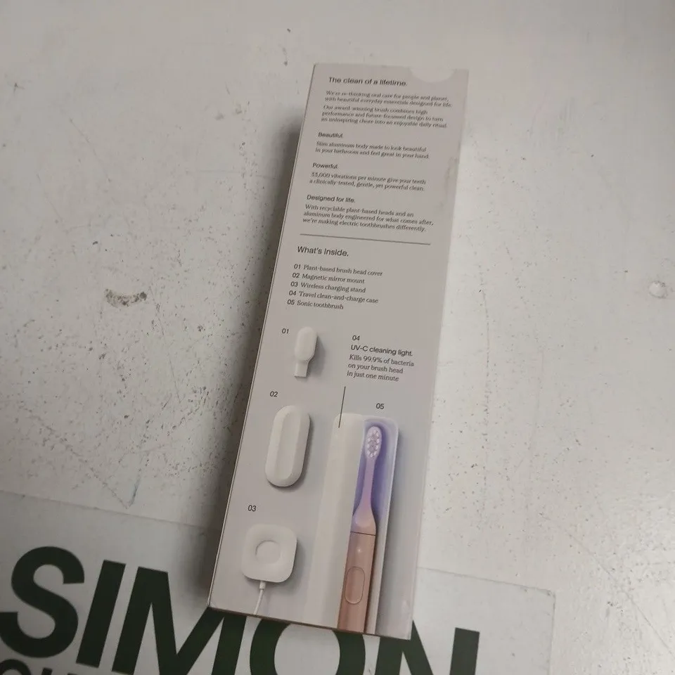 SURI SONIC TOOTHBRUSH – PINK WITH UV CLEANING CASE
