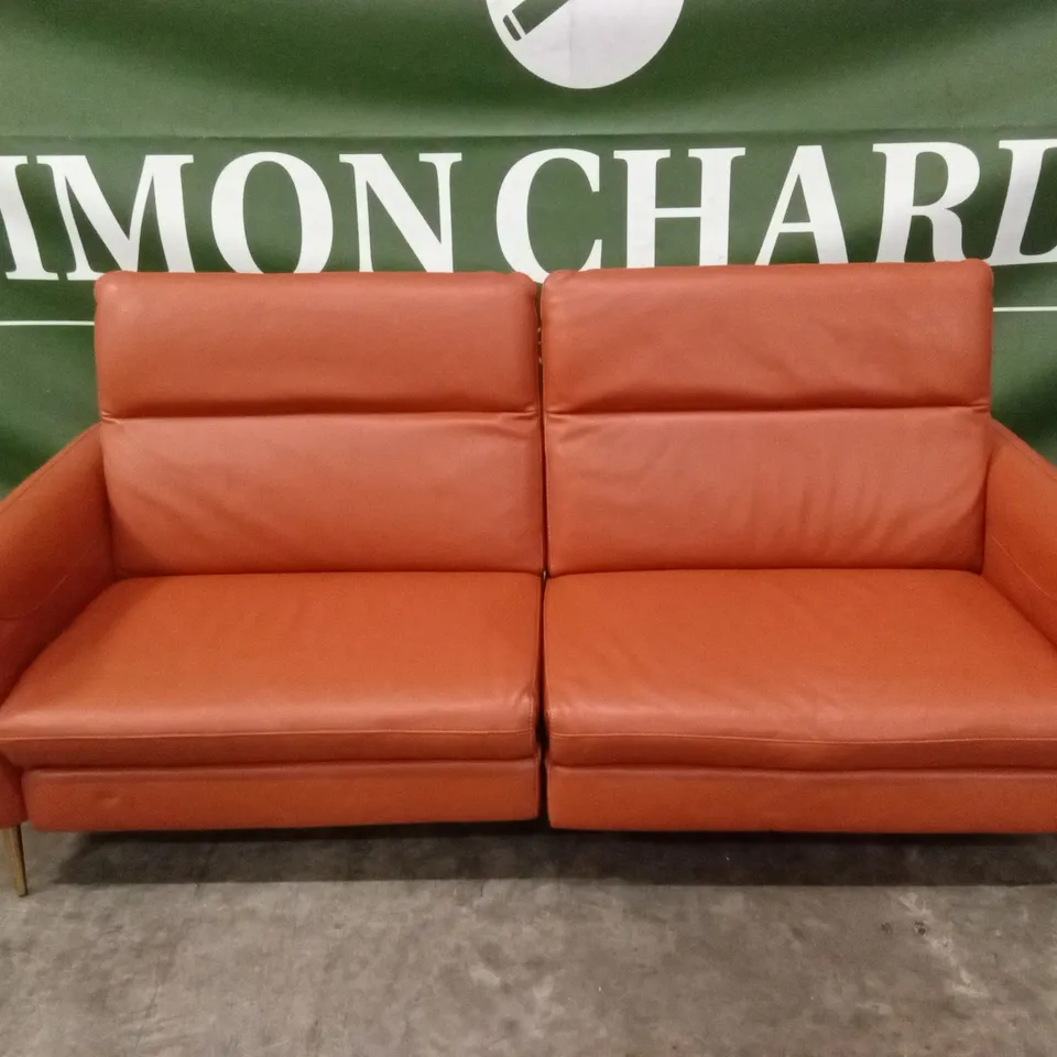 QUALITY DESIGNER ITALIAN MADE DUSK LARGE 3 SEATER ELECTRIC RECLINER LEATHER SOFA 