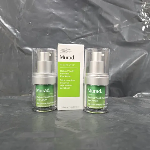 SET OF 3 MURAD RESURGENCE RETINOL YOUTH RENEWAL EYE SERUM