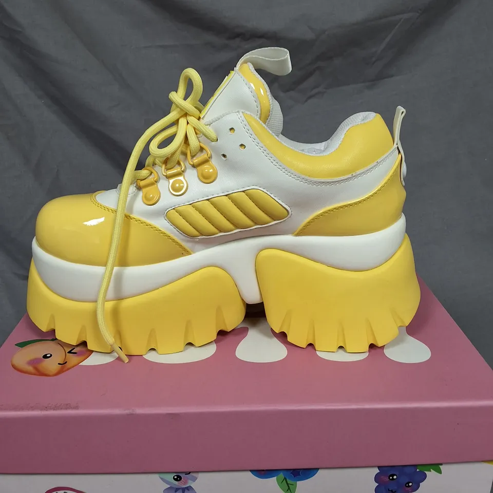 BOXED KOU FRUTTI TUTTI BANANA MILKSHAKE TRAINERS - UK 4
