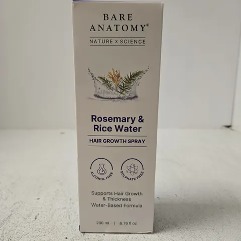BARE ANATOMY ROSEMARY & RICE WATER HAIR GROWTH SPRAY – 200 ML 