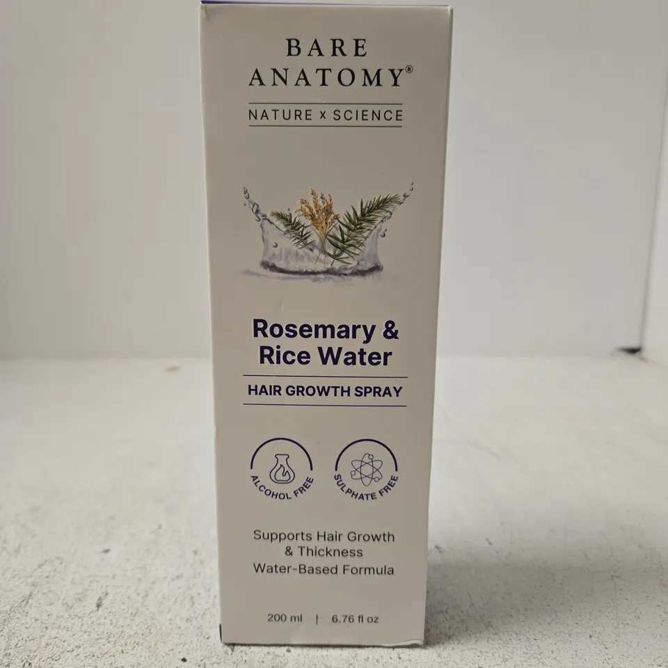 BARE ANATOMY ROSEMARY & RICE WATER HAIR GROWTH SPRAY – 200 ML