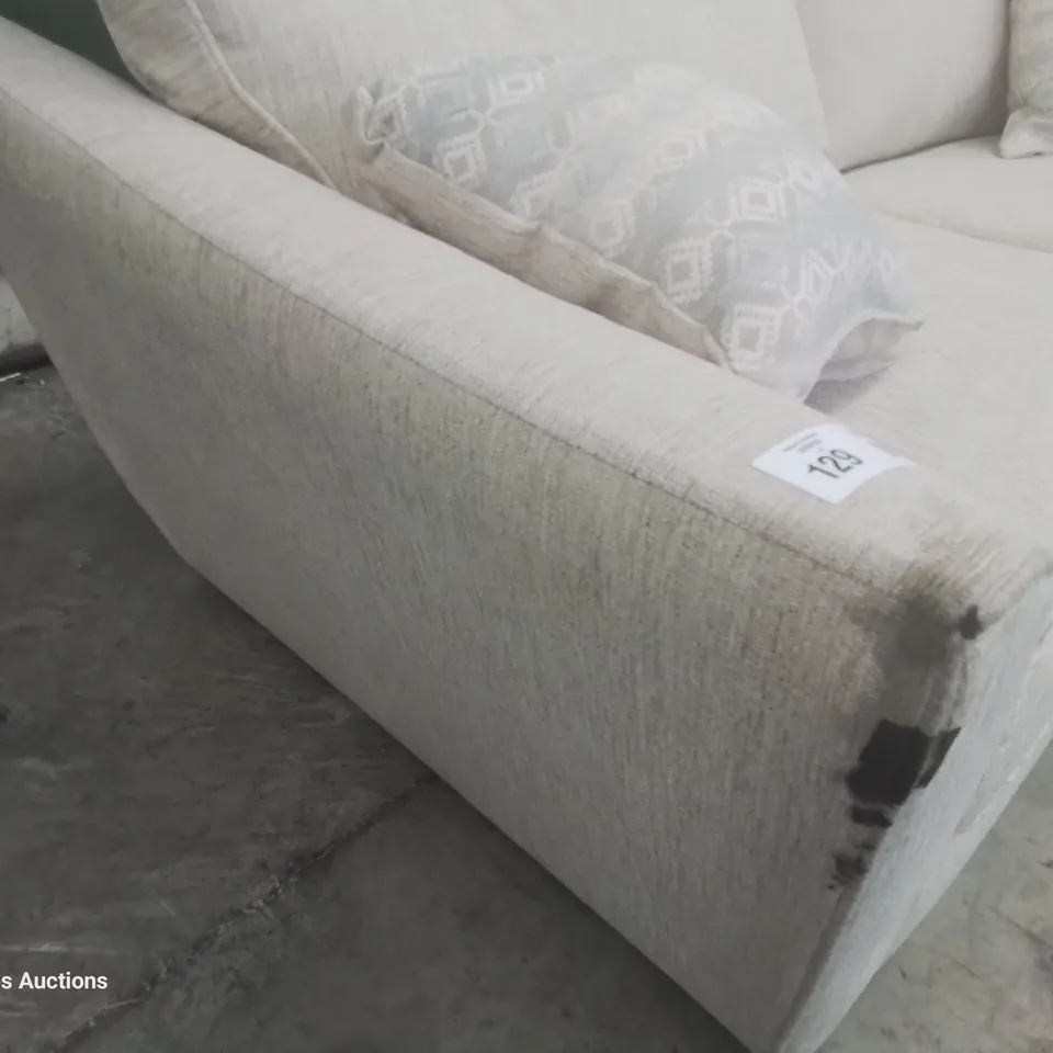 DESIGNER ASHLEY TWO SEATER SOFA NATURAL FABRIC P