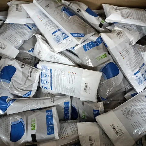 APPROXIMATELY 50 PACKS OF ADULT PLEATED FACE MASKS (10 IN EACH PACK) - COLLECTION ONLY