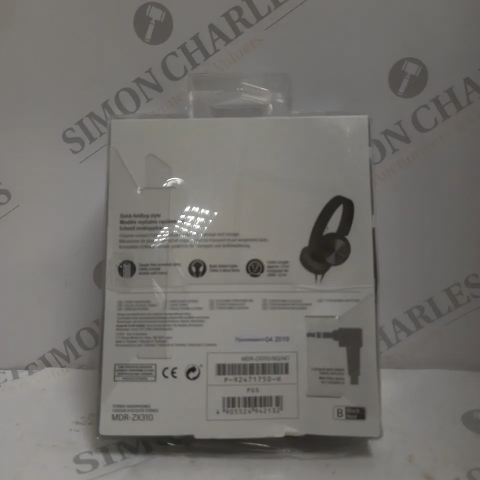 BOXED SONY MDR-ZX310 OVER-EAR HEADPHONES IN BLACK
