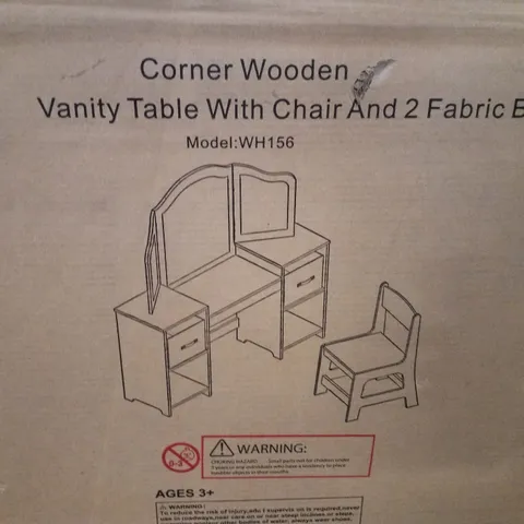 BOXED DRESSING TABLE WITH MIRROR 