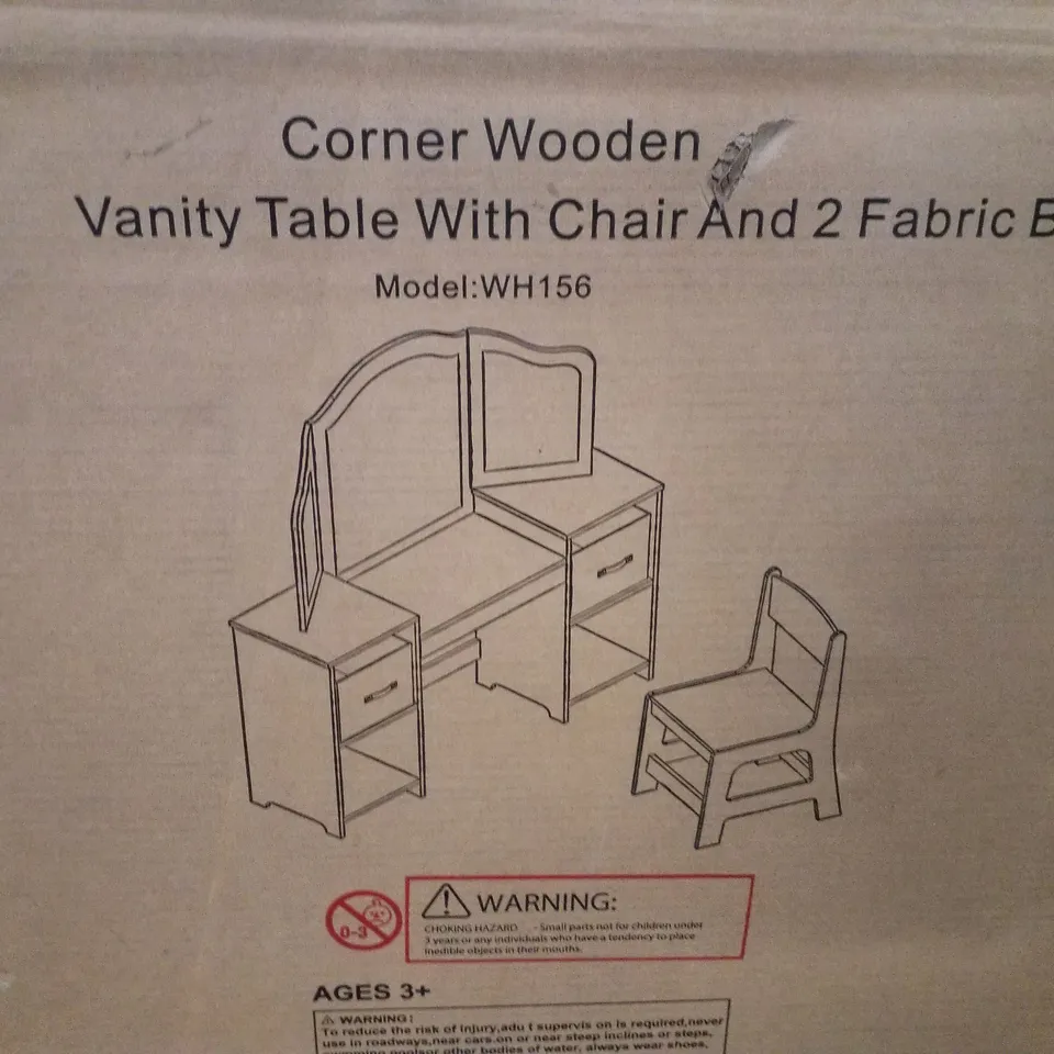 BOXED DRESSING TABLE WITH MIRROR 