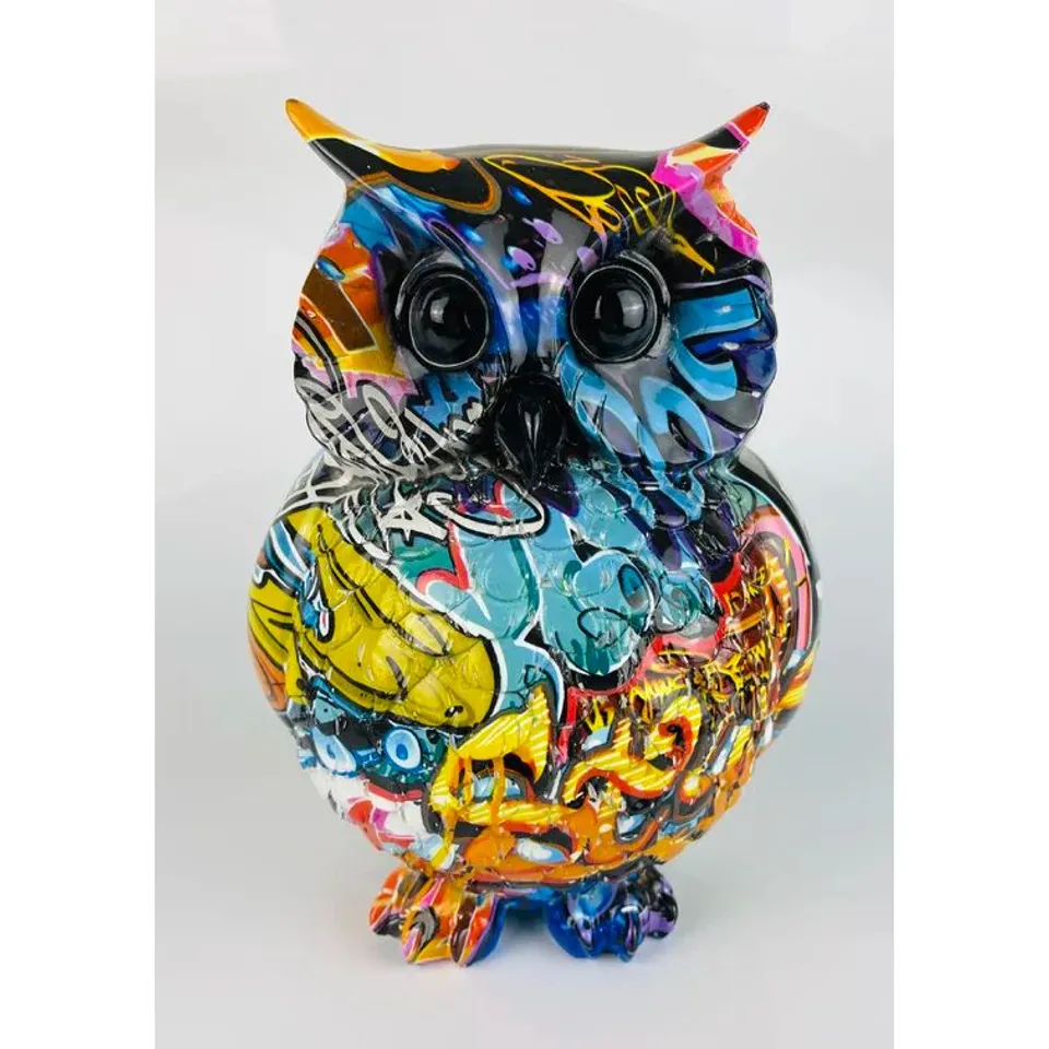 BOXED NADIYAH BARN OWL FIGURINE 