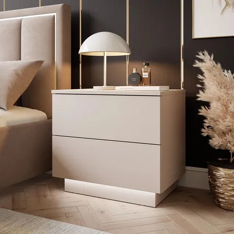 BOXED CHRISHAWN BEDSIDE WOOD TABLE