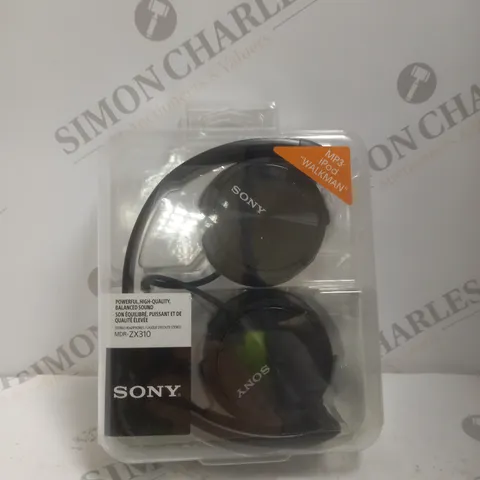 BOXED SONY MDR-ZX310 OVER-EAR HEADPHONES IN BLACK