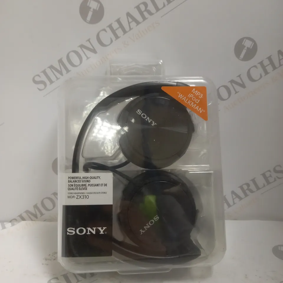 BOXED SONY MDR-ZX310 OVER-EAR HEADPHONES IN BLACK