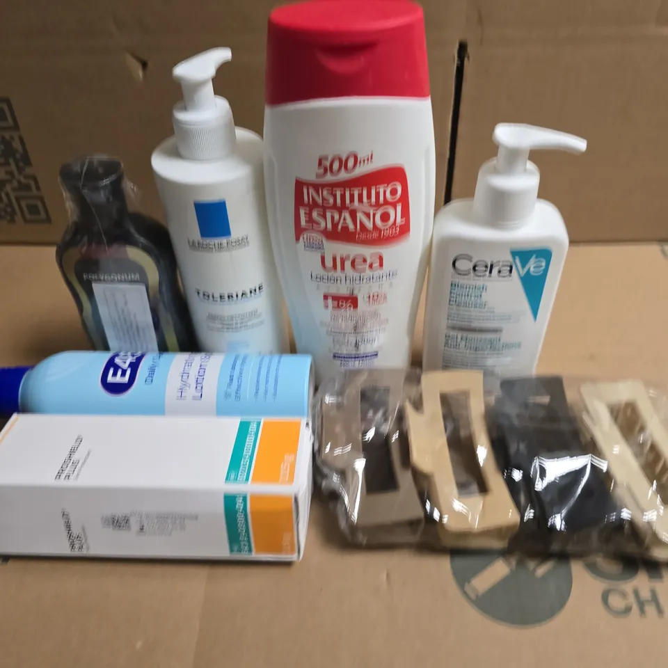 APPROXIMATELY 15 ASSORTED HEALTH & BEAUTY PRODUCTS TO INCLUDE E45, HAIR CLIPS AND CERA VE