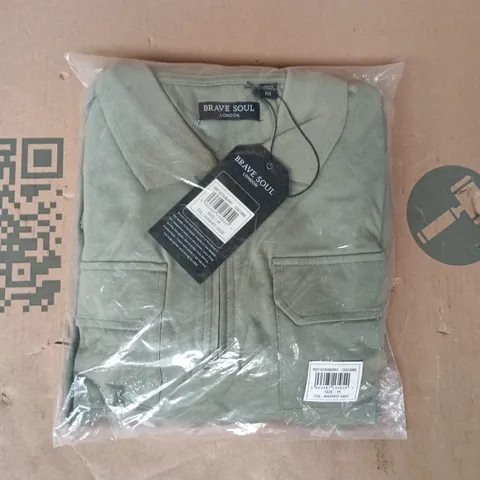 BAGGED BRAVE SOUL TOP IN SAGE SIZE MEDIUM