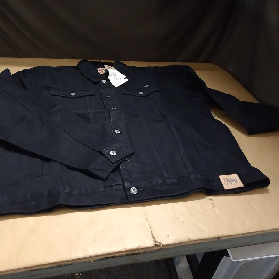 BLACK TRUCKER DEMIN JACKET 4XL