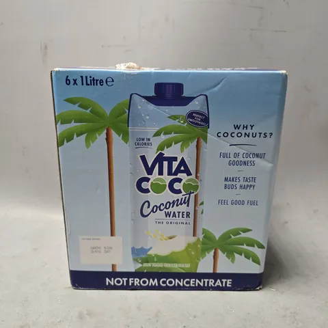SEALED VITA COCO COCONUT WATER 6 X 1L