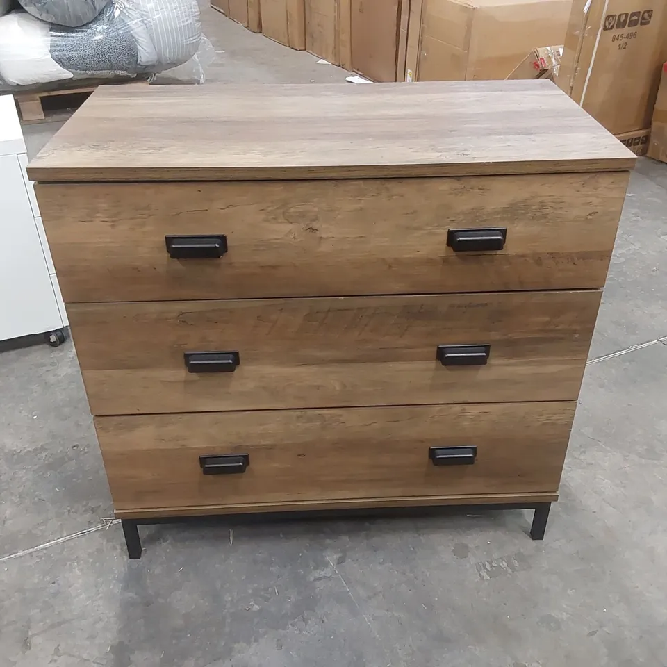 DESIGNER 3 DRAWER CHEST OF DRAWERS 