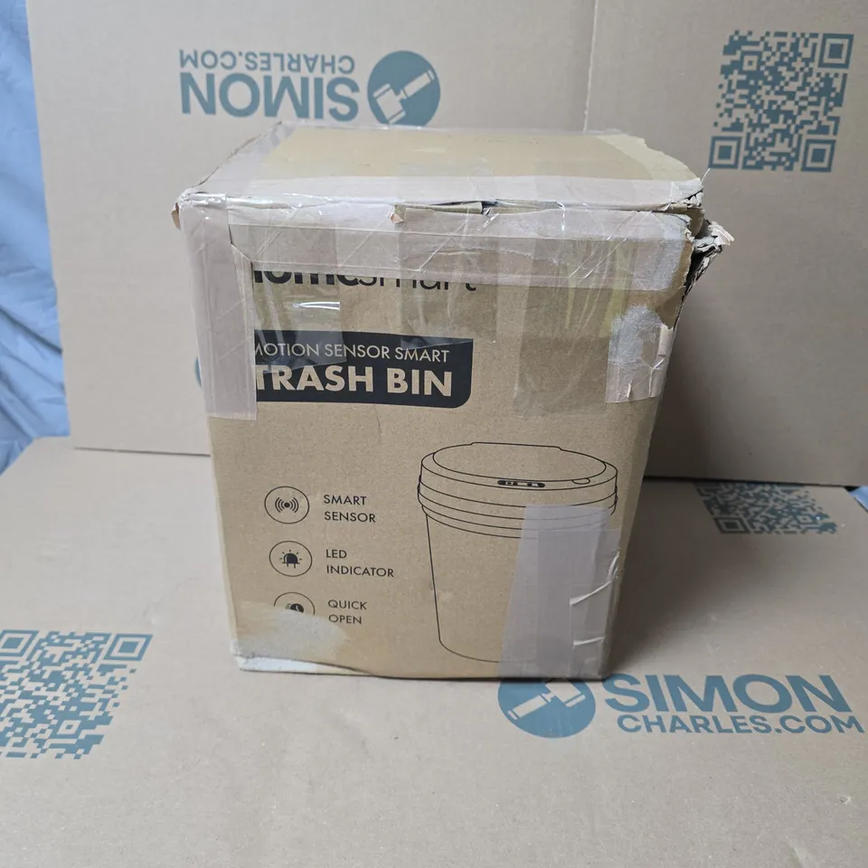 BOXED HOMESMART MOTION SENSOR SMART TRASH BIN – BLACK