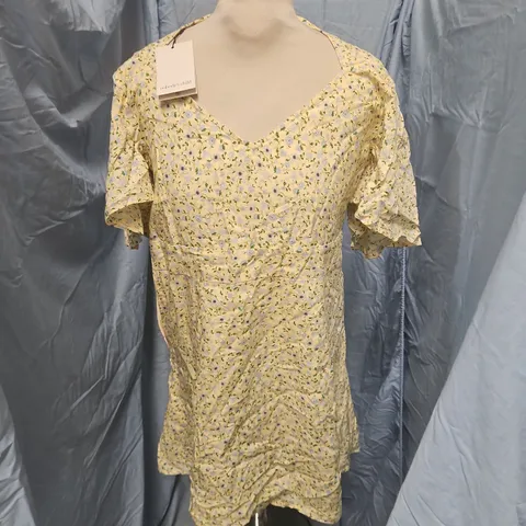 NOBODYS CHILD ANDIE MINI DRESS IN DAISY - UK 12