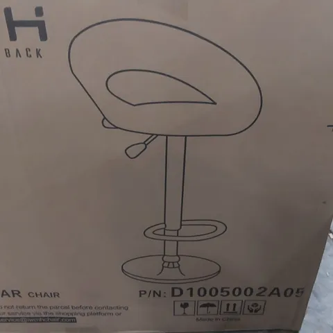 BOXED PAIR OF IWMH BAR CHAIRS - WHITE
