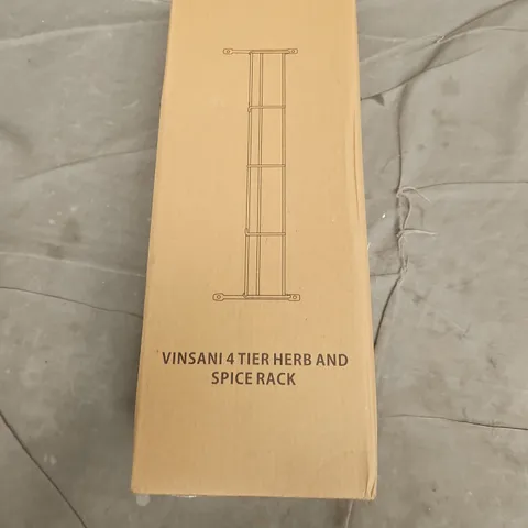 BOXED VINSAN 4 TIER HERB AND SPICE RACK