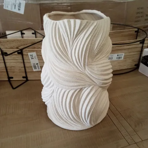 BOXED STONEWARE TABLE VASE // SIZE: 36.5 H x 26 W x 26 D cm
