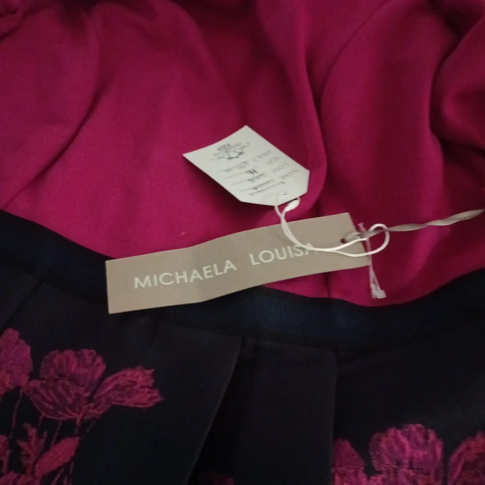 MICHAELA LOUISA PURPLE DRESS UK 16 TAGGED
