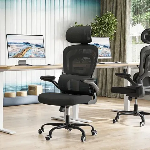 BOXED HIGH BACK ERGONOMIC MESH OFFICE CHAIR (1 BOX)