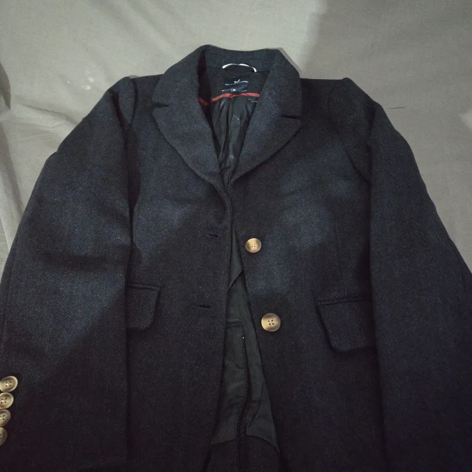 CREW CLOTHING COMPANY NAVY BLAZER JACKET - SIZE 8