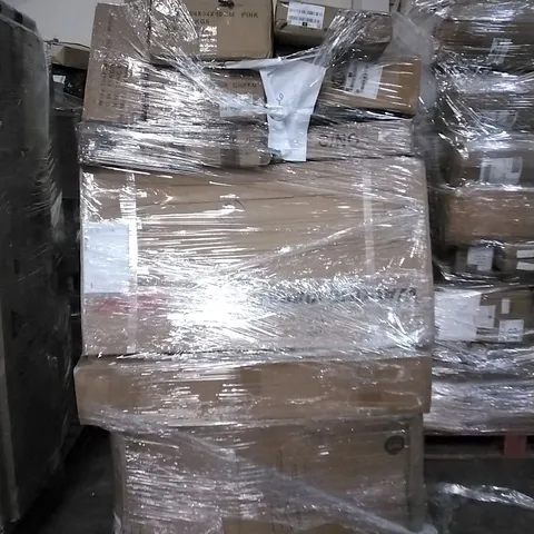 PALLET OF HOUSEHOLD ITEMS TO INCLUDE foldable car storage box, Corner pull basket for cabinet, Christmas wreath and other assorted items...