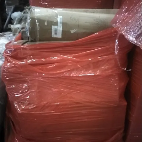 PALLET OF HOUSEHOLD ITEMS TO INCLUDE CHRISTMAS TREE, BED FRAME WITH WOOD HEADBOARD, BIRTHDAY PARTY PHOTOGRAPH STUDIO,TELESCOPIC LADDER AND OTHER ASSORTED ITEMS...
