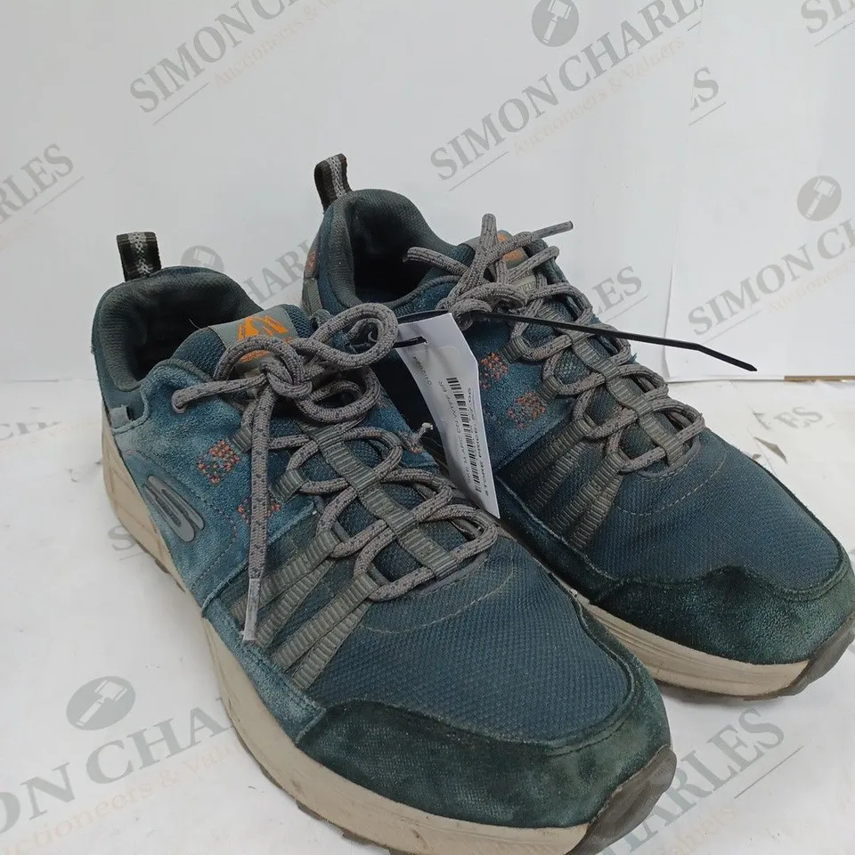 SKECHERS MEN'S ARCH FIT DAWSON WATERPROOF BOOT BLUE SIZE 10