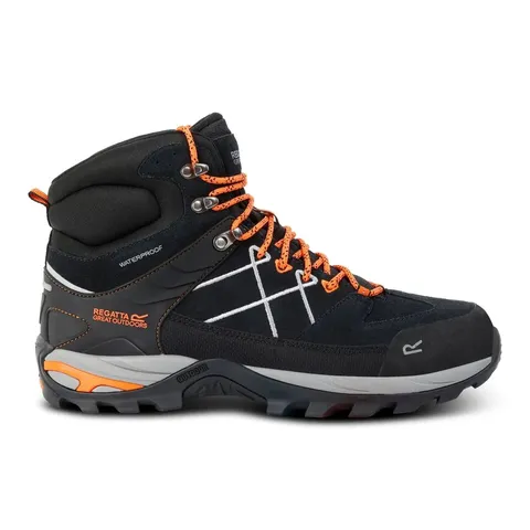 BRAND NEW BOXED REGATTA HIKING SHOES SAMARIS PRO II ASH/BLAZE ORANGE SIZE 11
